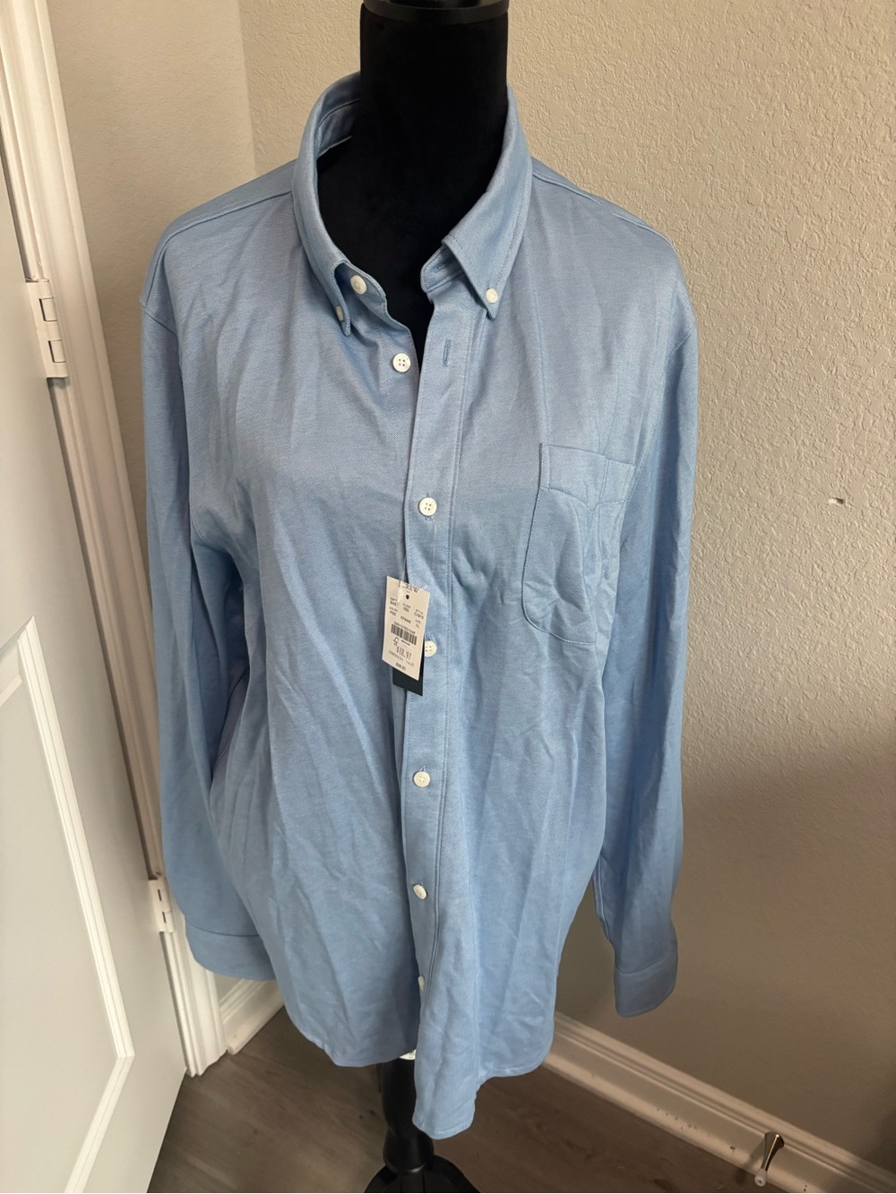 J.Crew Mens Performance Knit Oxford Shirt Size XL NWT